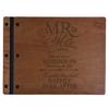 LifeSong Milestones Personalized Mr and Mrs. Wedding Anniversary Guest Book Registry for Bride and Groom Newlywed Couple Custom Engraved Cherry Wood 13.5" x10 (Mr and Mrs) view 1
