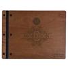 LifeSong Milestones Personalized Mr and Mrs. Wedding Anniversary Guest Book Registry for Bride and Groom Newlywed Couple Custom Engraved Cherry Wood 13.5" x10 (Monogram) view 1