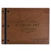LifeSong Milestones Personalized Mr and Mrs. Wedding Anniversary Guest Book Registry for Bride and Groom Newlywed Couple Custom Engraved Cherry Wood 13.5" x10 (Wedding Celebration) view 1