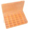 Magik 36 Grid Box Storage Organizer Case Container Display Collection with Adjustable Divider Big (1 Pack, Orange) view 1