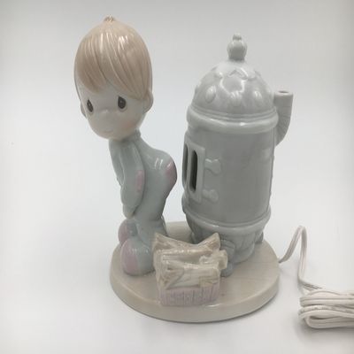 Precious Moments **Boy by Fireplace Night Light** 304441