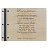 LifeSong Milestones Personalized Mr and Mrs. Wedding Anniversary Guest Book Registry for Bride and Groom Newlywed Couple Custom Engraved Cherry Wood 13.5" x10 (Corinthians) view 1