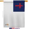Christian House Flag Religious Faith Hope Grace Peace Dove Religion Easter Small Decorative Gift Yard Banner Made In USA 28 X 40 view 2