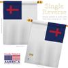 Christian House Flag Religious Faith Hope Grace Peace Dove Religion Easter Small Decorative Gift Yard Banner Made In USA 28 X 40 view 3