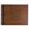 LifeSong Milestones Personalized Mr and Mrs. Wedding Anniversary Guest Book Registry for Bride and Groom Newlywed Couple Custom Engraved Cherry Wood 13.5" x10 (Corinthians) view 1