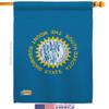 South Dakota House Flag Americana States USA American Territories Republic Country Particular Area Small Decorative Gift Yard Banner Made In 28 X 40 view 2