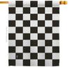 Black Checker House Flag Novelty Merchant Open Sale Store Retail Business Advertisement Promotion Small Decorative Gift Yard Banner Made In USA 28 X 40 view 1