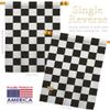 Black Checker House Flag Novelty Merchant Open Sale Store Retail Business Advertisement Promotion Small Decorative Gift Yard Banner Made In USA 28 X 40 view 3