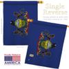 Pennsylvania House Flag Americana States USA American Territories Republic Country Particular Area Small Decorative Gift Yard Banner Made In 28 X 40 view 3
