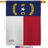 North Carolina House Flag Americana States USA American Territories Republic Country Particular Area Small Decorative Gift Yard Banner Made In 28 X 40 view 2