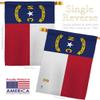 North Carolina House Flag Americana States USA American Territories Republic Country Particular Area Small Decorative Gift Yard Banner Made In 28 X 40 view 3