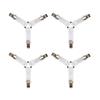 4PCS Bed Sheet Holder Straps Adjustable Triangle Sheet Straps Fitted Sheet Straps Suspenders Fastener Grippers Corner Holder for King Queen Twin Size,Mattress Covers, Sofa Cushion (White-4pcs) view 1
