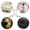 4PCS Bed Sheet Holder Straps Adjustable Triangle Sheet Straps Fitted Sheet Straps Suspenders Fastener Grippers Corner Holder for King Queen Twin Size,Mattress Covers, Sofa Cushion (White-4pcs) view 2