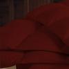 RBS Bedding's 650 Thread Count 1pc Comforter (300 GSM Microfiber Fill Box Stitched) Three Quarter/Small Double(64 x 86 inches), Burgundy Stripe 100% Egyptian view 3
