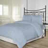 RBS Bedding's 650 Thread Count 1pc Comforter (300 GSM Microfiber Fill Box Stitched) Twin/Single Bed Size(64 x 86 inches), Light Blue Stripe 100% Egyptian Cotton view 2