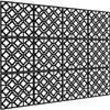 KERNORV Hanging Room Divider Decorative Screen Panels Made of PVC Room Divider Panels Screen for Dining Room Bed Room Office Restaurant(Black, 12 PCS) view 2