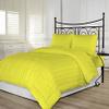 RBS Bedding's 650 Thread Count 1pc Comforter (300 GSM Microfiber Fill Box Stitched) Cot Bed Size(64 x 86 inches), Yellow Stripe 100% Egyptian Cotton view 2