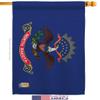North Dakota House Flag Americana States USA American Territories Republic Country Particular Area Small Decorative Gift Yard Banner Made In 28 X 40 view 2