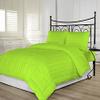 RBS Bedding's 650 Thread Count 1pc Comforter (300 GSM Microfiber Fill Box Stitched) Hospital Twin Size(64 x 86 inches), Parrot Green Stripe 100% Egyptian Cotton view 2