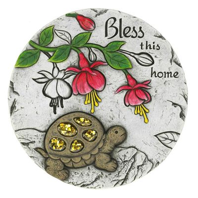 Accent Plus Summerfield Terrace 10018545 Bless This Home Stepping Stone, Multicolor