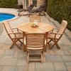 Arb Teak & Specialties Teak Armchair Folding Chair Manhattan, Natural view 2