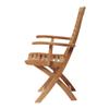 Arb Teak & Specialties Teak Armchair Folding Chair Manhattan, Natural view 4