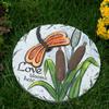 Accent Plus Summerfield Terrace 10018544 Love Blooms Here Stepping Stone, Multicolor view 2