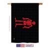 Edward Low House Flag Coastal Pirate Ship Skull Treasure Map Carribean Jolly Blackbeard Jack Small Decorative Gift Yard Banner Made In USA 28 X 40 view 3