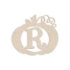 12" Pumpkin Unfinished Wood Initial Monogram Letter R (Sizes 12"-30") view 1