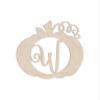 18" Pumpkin Unfinished Wood Initial Monogram Letter W (Sizes 12"-30") view 1