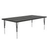 Correll 36"x72" Activity Table, Height Adjustable , New England Driftwood Durable High Pressue Laminate (A3672-REC-52) view 3