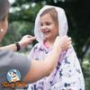 Furry Smile Disposable Rain Ponchos Kids - Emergency Kids Rain Poncho - 4 Pack Hooded Ponchos for Boys and Girls With Fun Designs view 4