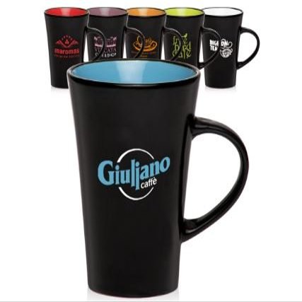 10oz Matt Finish Tazo Mugs - Add Your Companies Logo (144 Custom Mugs) (Purple)