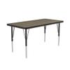 Correll 24"x48" Activity Table, Height Adjustable , Colonial Hickory Durable High Pressue Laminate (A2448-REC-53) view 3