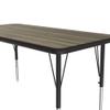 Correll 24"x48" Activity Table, Height Adjustable , Colonial Hickory Durable High Pressue Laminate (A2448-REC-53) view 4