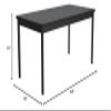 Correll LR2448-55 24"X48" Office & Library Work Table Rock, Montana Granite view 3