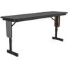Correll 18"x60", Montana Granite HP Laminate Height Adjustable Seminar, Training or Classroom Table with Folding Panel Leg, Seats 2 (SPA1860PX-55) view 1