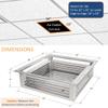 EquipmentBlvd 16 Stainless Steel 4-Way Adjustable Air Diffuser for Evaporative Swamp Cooler, 18 x 18" Mounting Edge (16"x16"x6") view 2