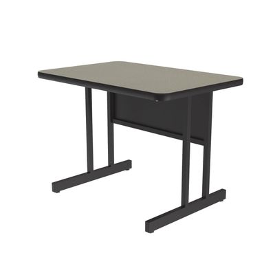 Correll 24"x48" Training & Computer Tables, Savannah Sand High Pressure Laminate, Keyboard Height Work Station (CS2448-54)