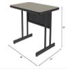 Correll 24"x48" Training & Computer Tables, Savannah Sand High Pressure Laminate, Keyboard Height Work Station (CS2448-54) view 2