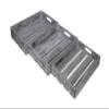 Set of 3 Wood Slat Tray - Gray Wash view 3