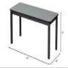 Correll LR2460-55 24"X60" Office & Library Work Table Rock, Montana Granite view 2
