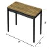 Correll LR3048-53 30"X48" Office & Library Work Table Rock, Colonial Hickory view 3