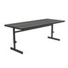 Correll 30"x60" Adjustable Height Training & Computer Tables, New England Driftwood High Pressure Laminate, Computer Work Station (CSA3060-52) view 2