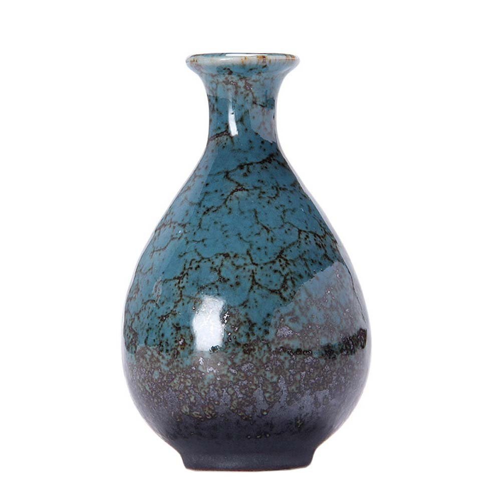 FANCY PUMPKIN Exquisite Small Ceramic Vase Decorative Flower Vase for Home/Office Decoration, D