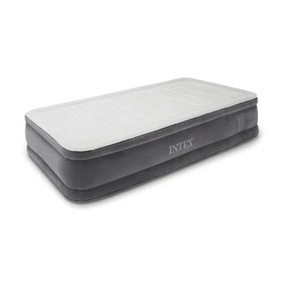 Intex Comfort Plush Mid Rise Dura-Beam Airbed with Internal Electric Pump, Bed Height 13", Twin
