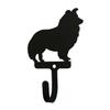 Village Wrought Iron Shetland Dog Wall Hook Decorative Small view 1