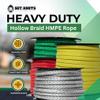 SGT KNOTS Hollow Braid HMPE Rope Ultra-Strong, UV and Abrasion Resistant, High Strength-to-Weight Ratio, Lightweight for Arborists, Boating, Camping, Lifting, & Crafting (1/4", 50ft, Green) view 4