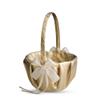 Alex Emotions Gold & Ivory Wedding Ring Bearer Pillow and Flower Girl Basket Set  Satin & Ribbons  Pairs Well with Most Dresses & Themes  Splendour Every Wedding Deserves view 3