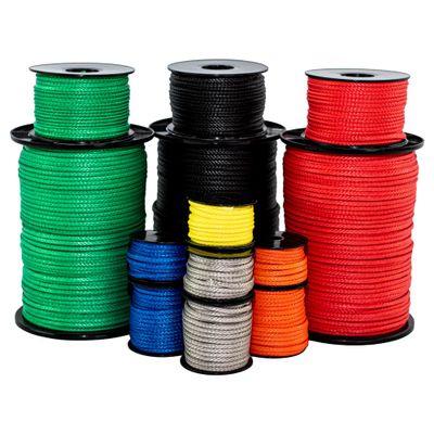 SGT KNOTS Hollow Braid HMPE Rope Ultra-Strong, UV and Abrasion Resistant, High Strength-to-Weight Ratio, Lightweight for Arborists, Boating, Camping, Lifting, & Crafting (3/16", 50ft, Red)